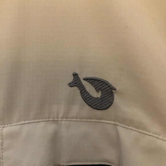 The Saltwater Angler Key West Men's Button-up Shirt Off-White Size 5XL - Picture 4 of 7